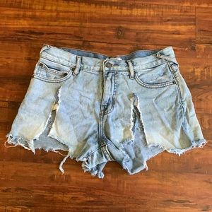 Free people distressed cutoff jean shorts